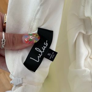 White off the shoulder dress